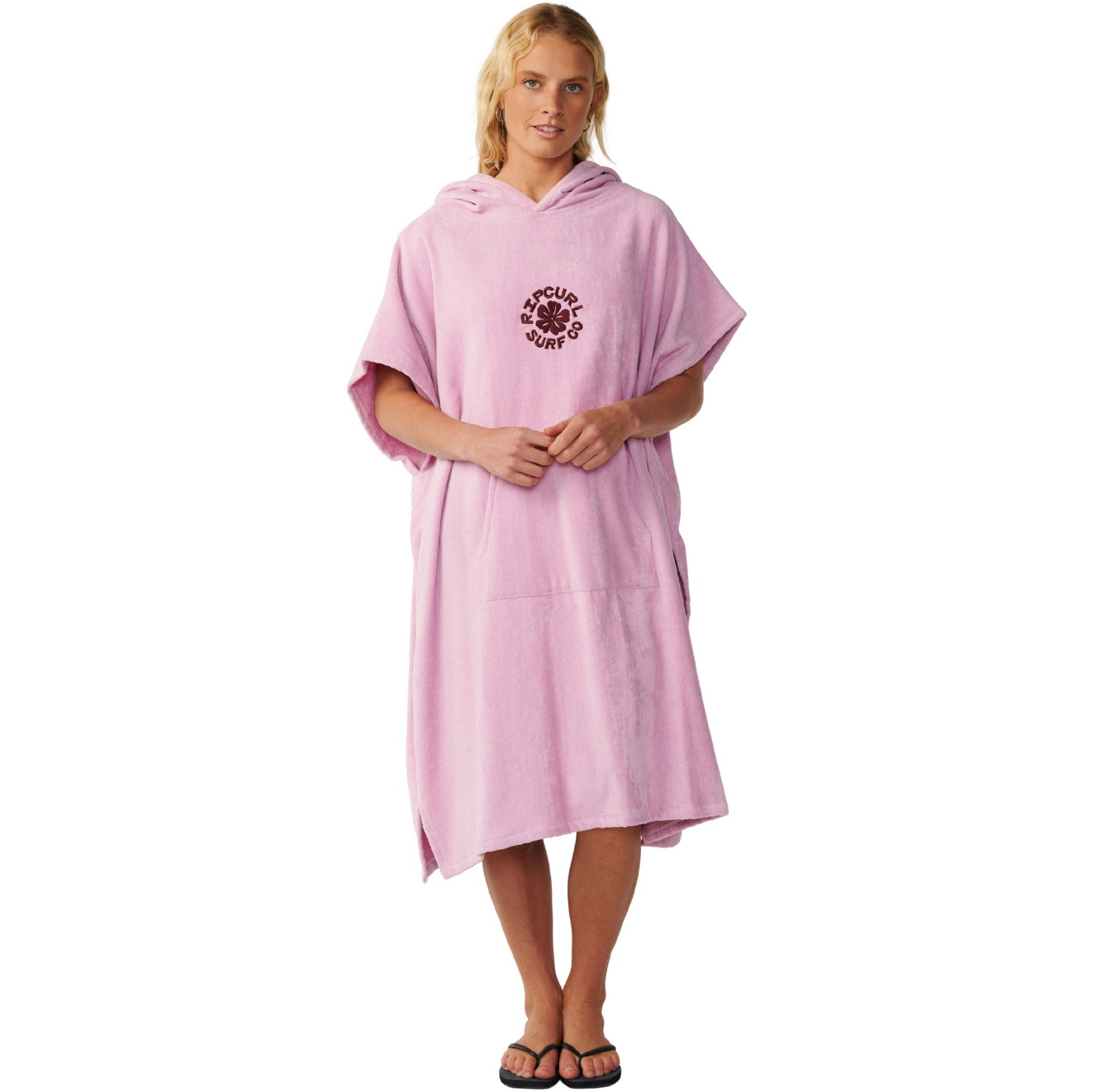 2026 Rip Curl Womens Icon Hooded Towel 17OWTO - Mauve